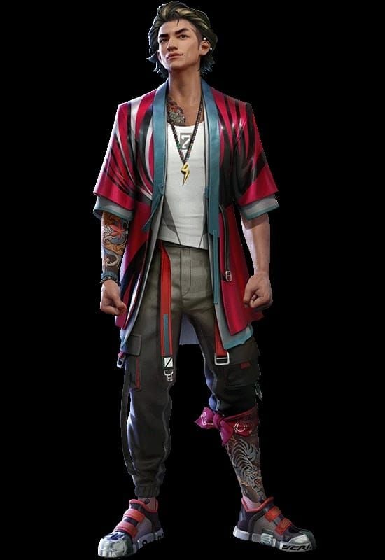 來自巴西伺服器活動的 Free Fire 傳奇對決霸凌套裝角色造型