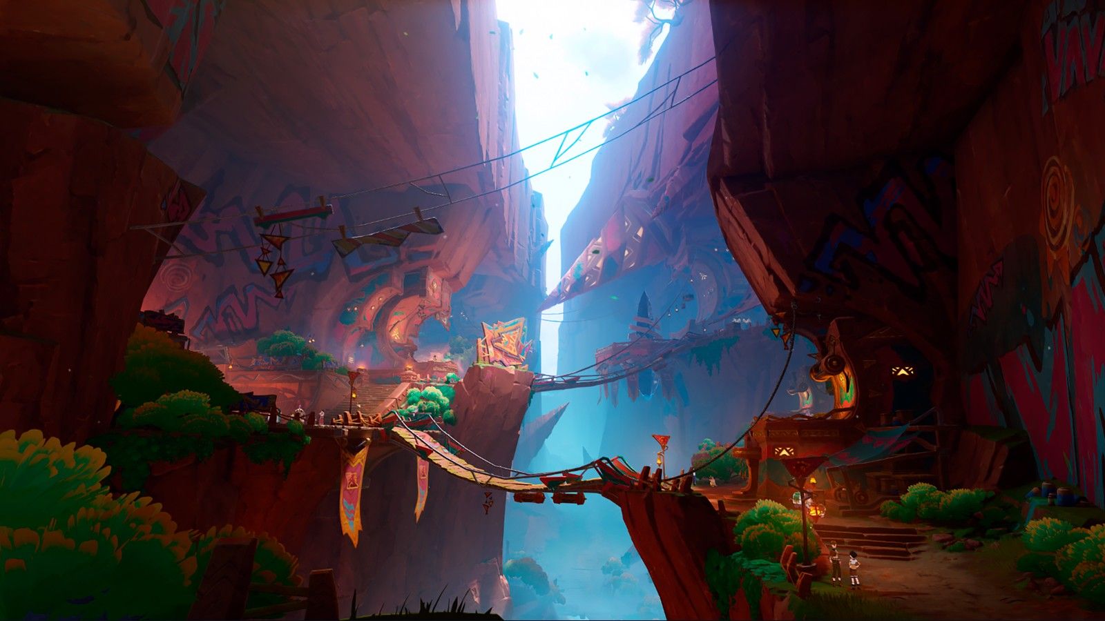 Children of Echoes canyon in Natlan Tequemecan Valley near the Imix Condessence Crystal shop