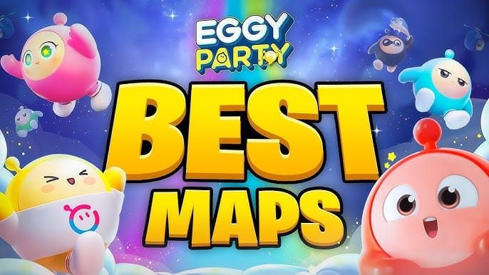 وضع Eggy Party Pentathlon يظهر 5 خرائط باركور مع تصنيفات الصعوبة وعداد نقاط الصحة