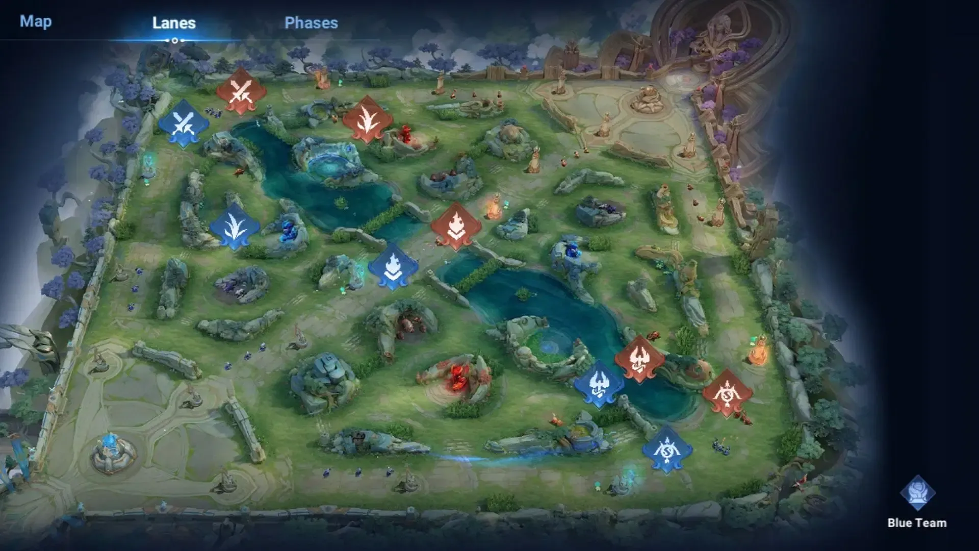 Honor of Kings minimap interface showing dragon timer countdown and objective tracking indicators