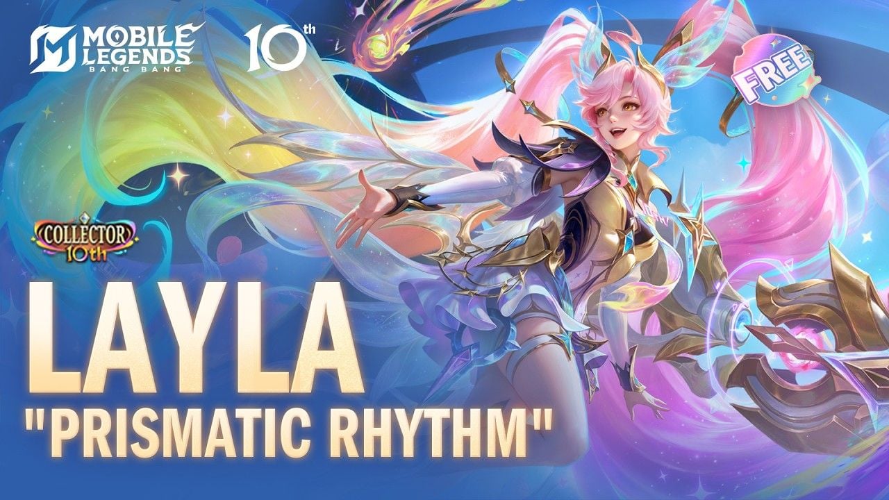 Layla Prismatic Rhythm मुफ़्त 10वीं वर्षगांठ कलेक्टर स्किन की आर्ट