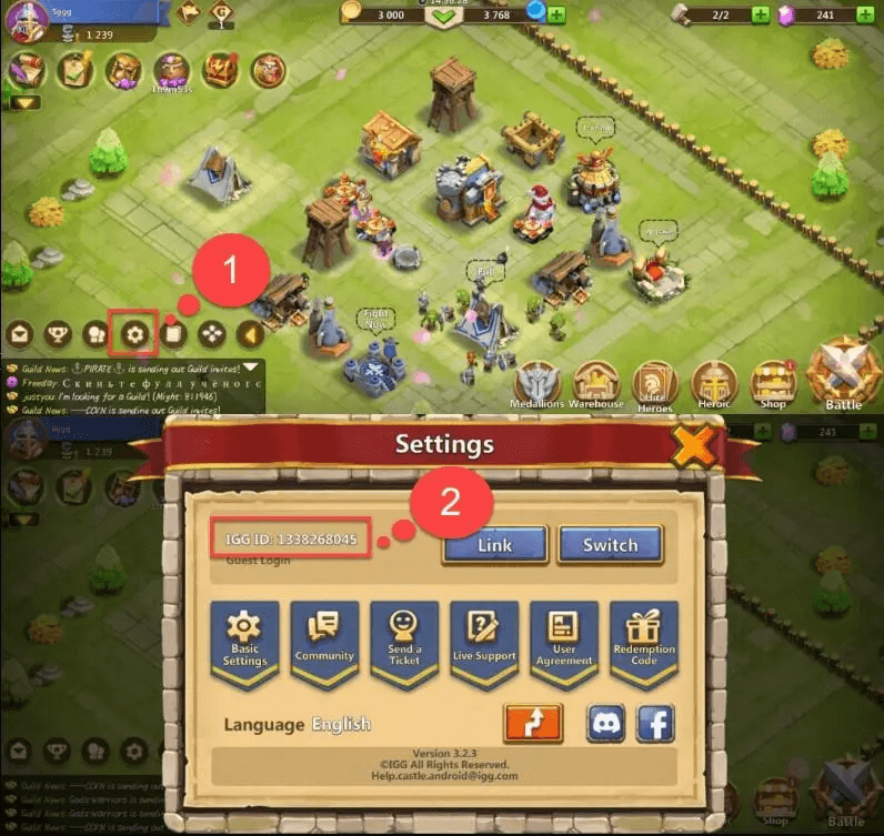 How to recharge Castle Clash IGG Rhinestones