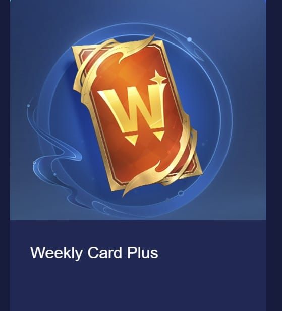 Honor of Kings Weekly Card Plus subscription interface showing token rewards