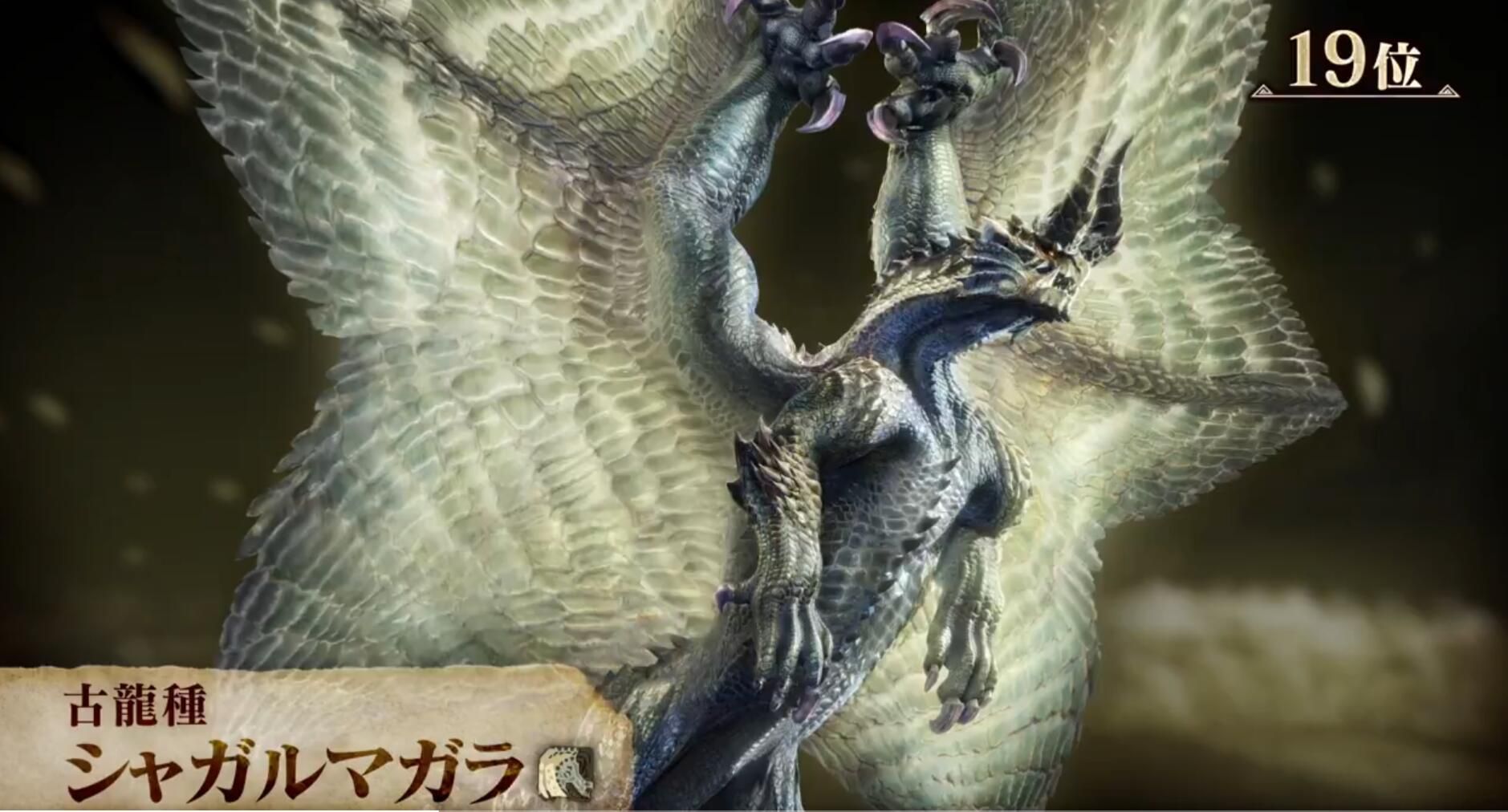 "Monster Hunter" 20th Anniversary General Election No. 18 and 19: Dark Wave Dragon and Tian Yu Dragon appear