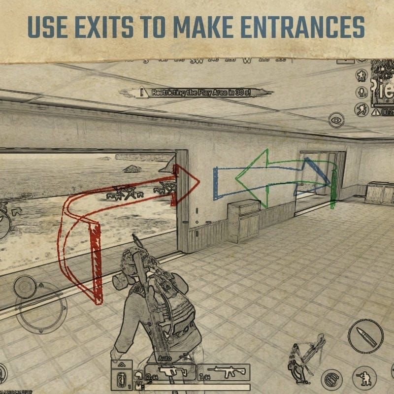 PUBG Mobile strategic Mortar placement for area control