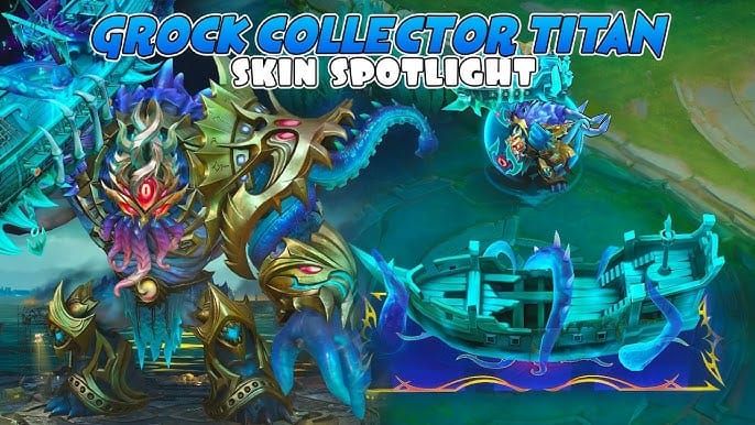 Artwork skin Collector Grock Tremor of the Deep di Mobile Legends Bang Bang