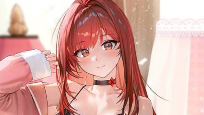 Karya seni banner karakter Crown dan Rapi Red Hood Goddess of Victory NIKKE