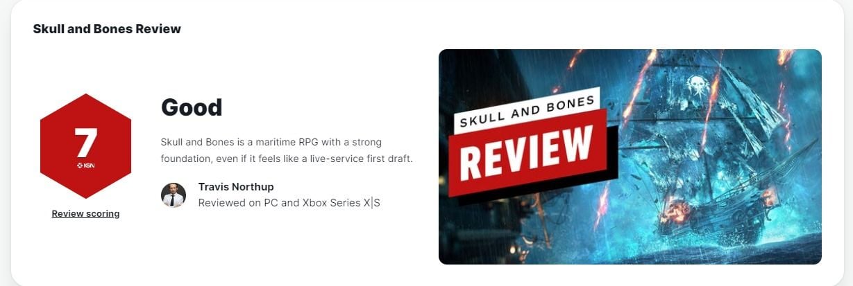 "Blue Sea and Black Sails" MC scored 64, and IGN gave it a 7-point rating