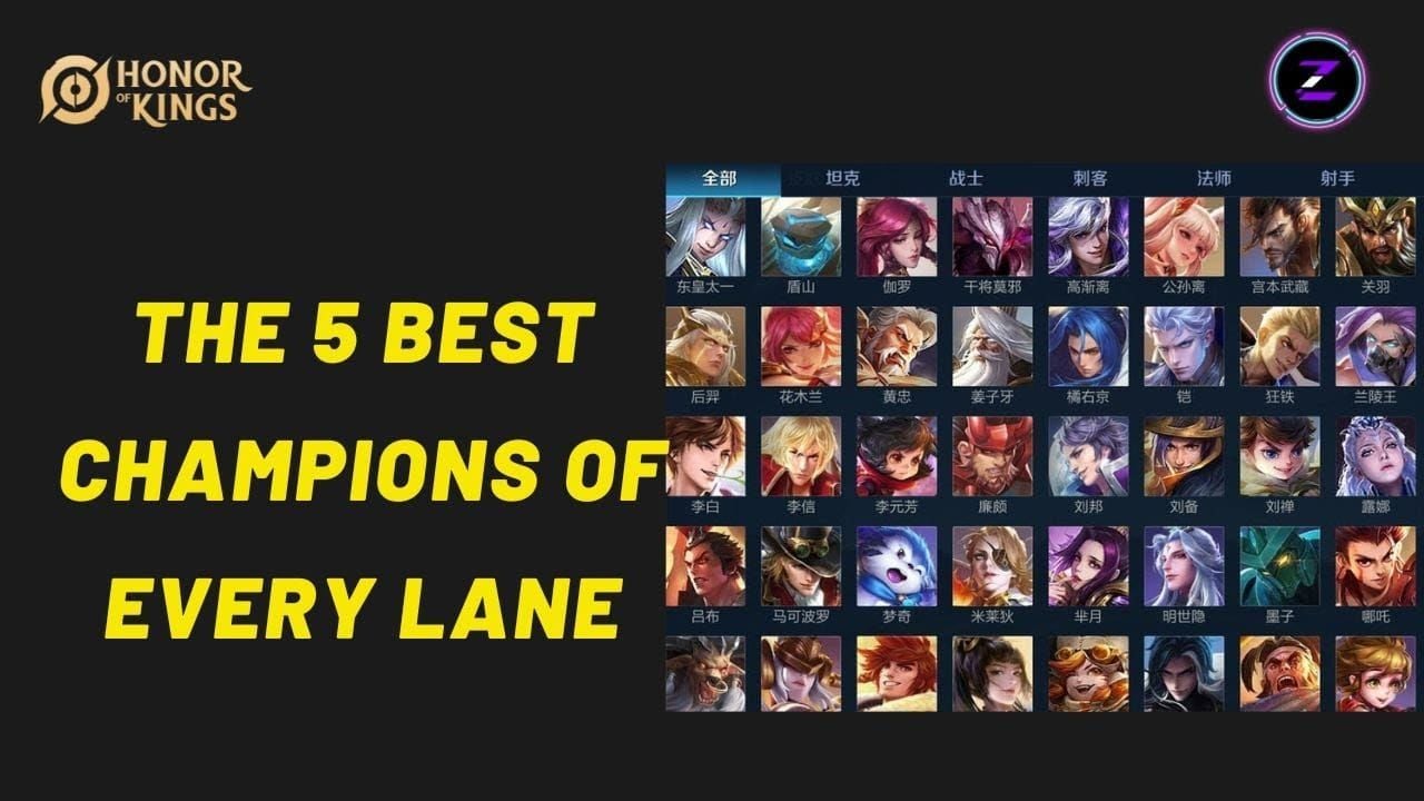 Honor of Kings S-Tier champion tier list for Fall 2025 ranked climbing