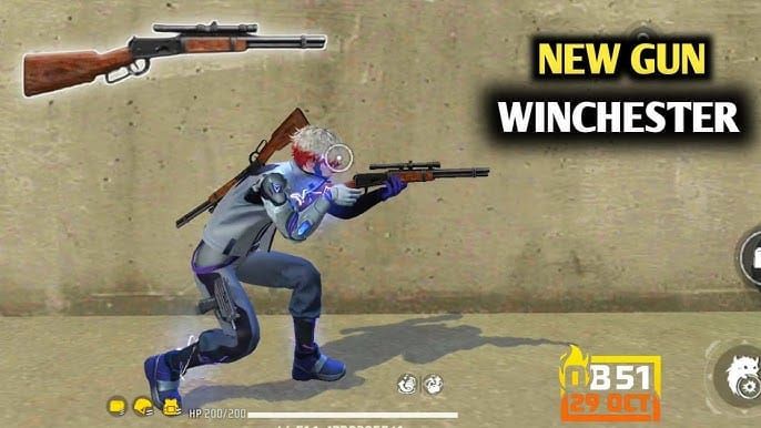 Free Fire OB51 Winchester Halloween flamer gun screenshot