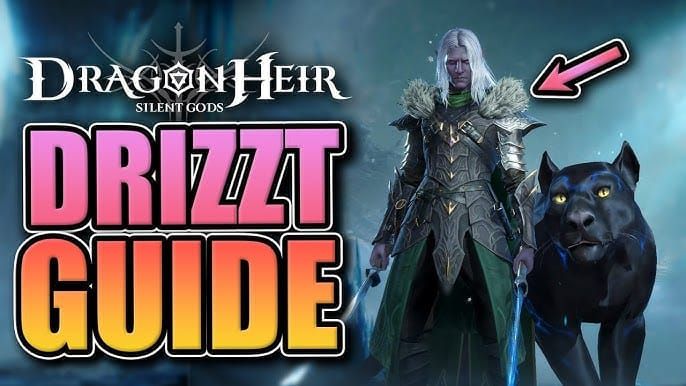Drizzt Do'Urden character profile in Dragonheir Silent Gods showing stats and abilities