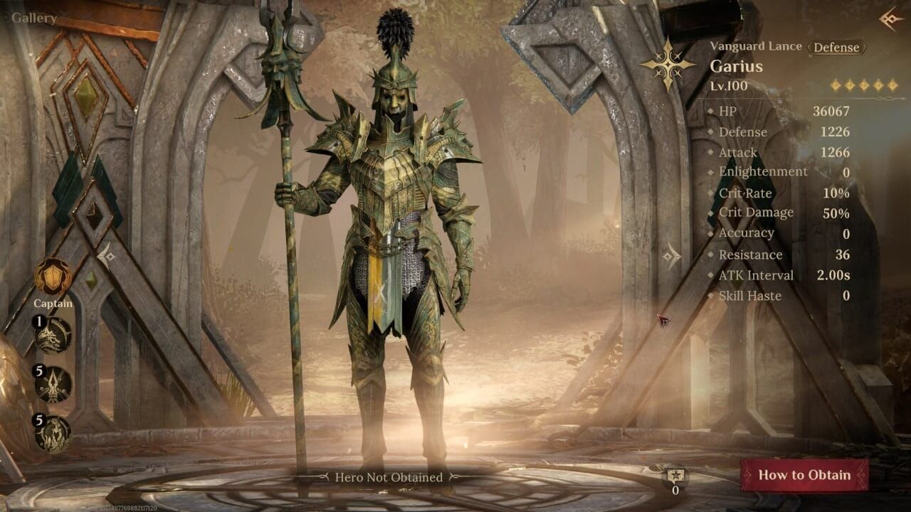 Character showcase of Ladehlia and Garius from Dragonheir Silent Gods login rewards