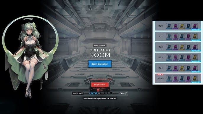 لقطة شاشة لاختبار فريق NIKKE في المحاكي