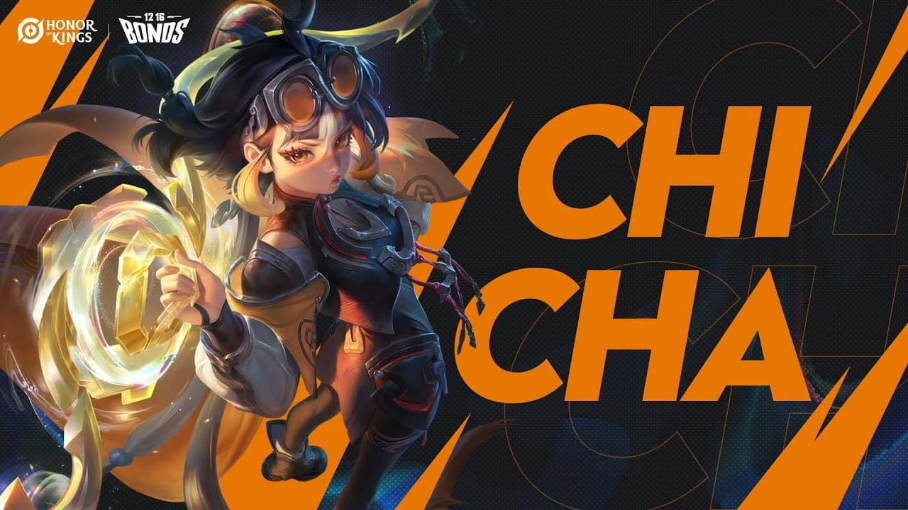 Efek partikel dan animasi tempur skin Honor of Kings Chicha Forge Master dalam gameplay