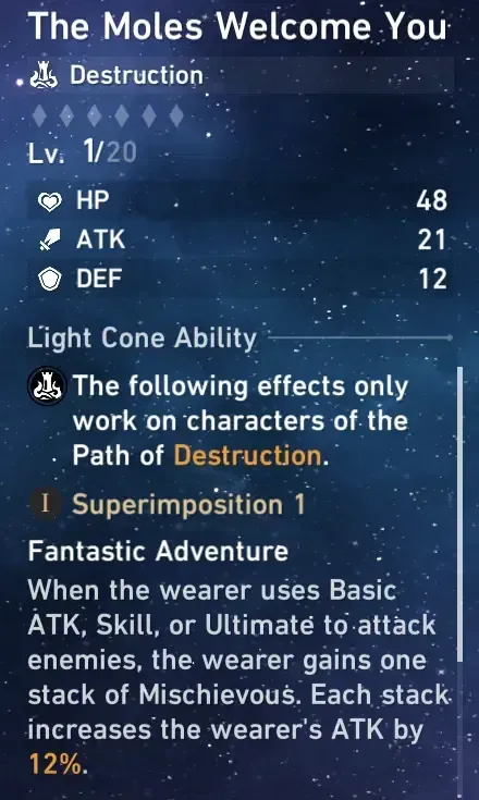 होनकाई स्टार रेल द मोल्स वेलकम यू लाइट कोन स्क्रीनशॉट