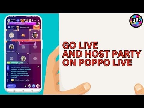 Poppo Live 主播控制面板显示嘉宾管理和审核功能