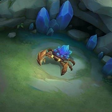 Screenshot van het Gold Crab-gevecht in Mobile Legends Bang Bang Frozen Sea Showdown