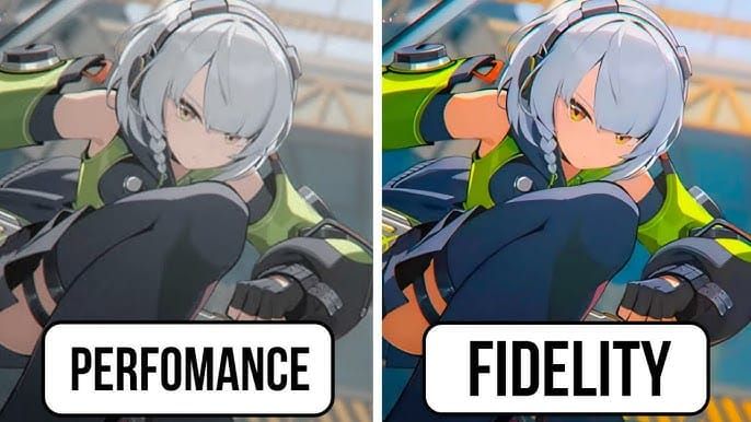 Gráfico de comparação de desempenho mostrando estatísticas de controle vs. toque em Zenless Zone Zero