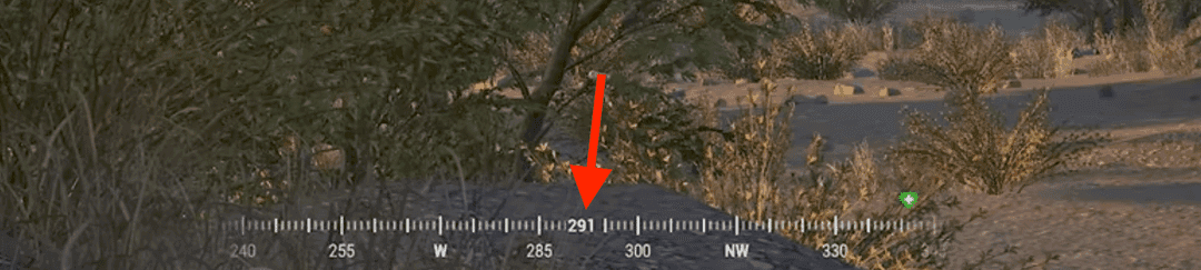 PUBG Mobile compass and distance markers for precise enemy callouts