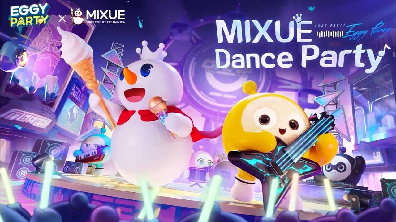 Personagem Dançarina do Eggy Party no modo Fuga do Terror