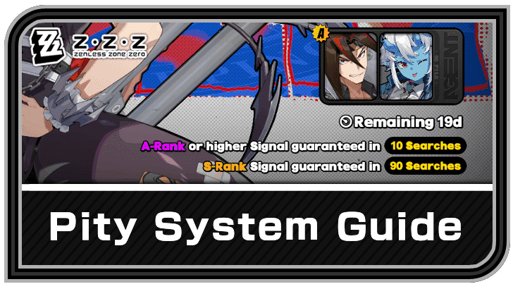 Zenless Zone Zero banner interface showing pity counter