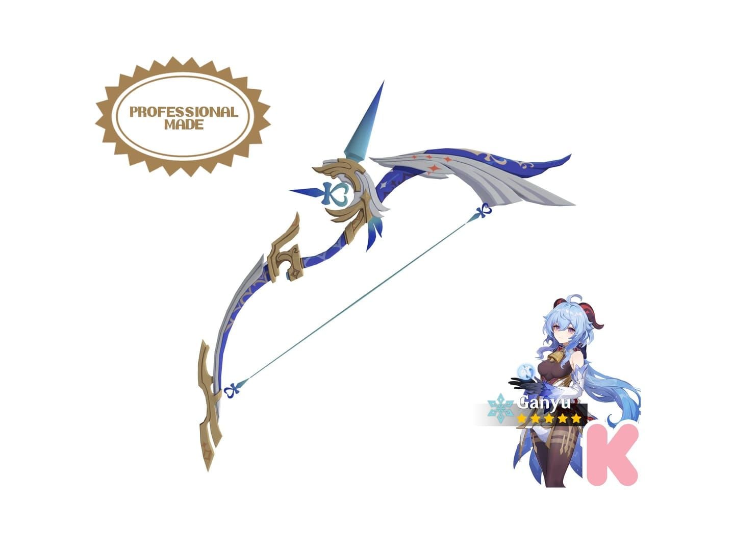 لقطة شاشة لطلقة قوس مشحونة لشخصية غانيو في قنشن إمباكت توضح ميكانيكا التصويب والمحفز