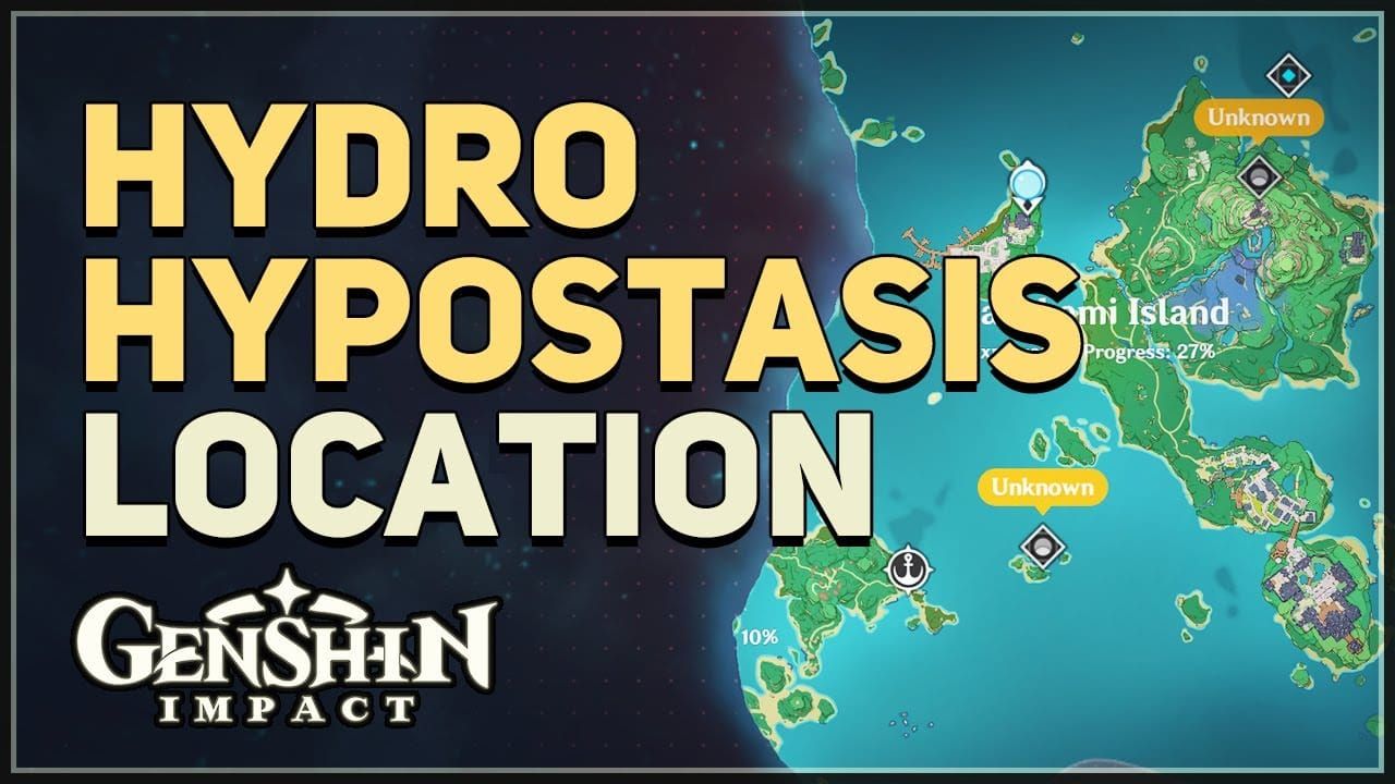 Genshin Impact Hydro Hypostasis boss screenshot for Varunada Lazurite farming