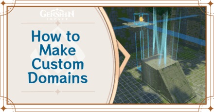 Various custom game modes and domains created in Genshin Impact UGC system