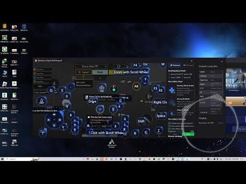 Keymapper application interface displaying button mapping configuration for PUBG Mobile controls
