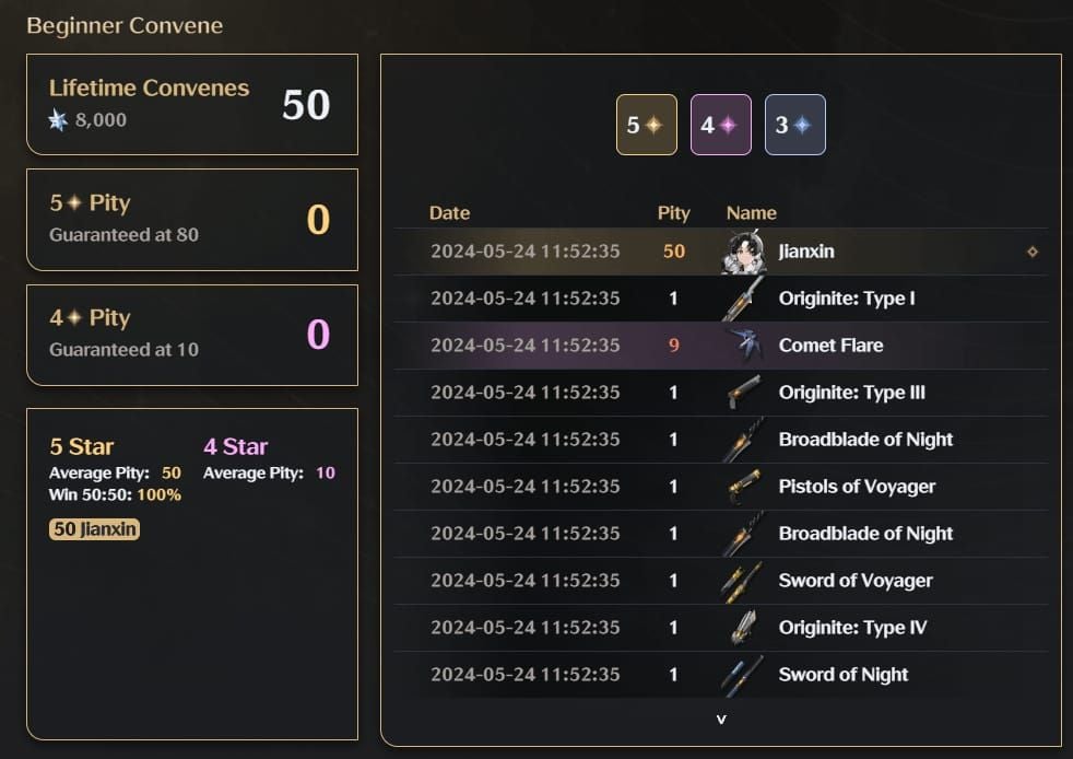 Wuthering Waves gacha pity system interface and explanation