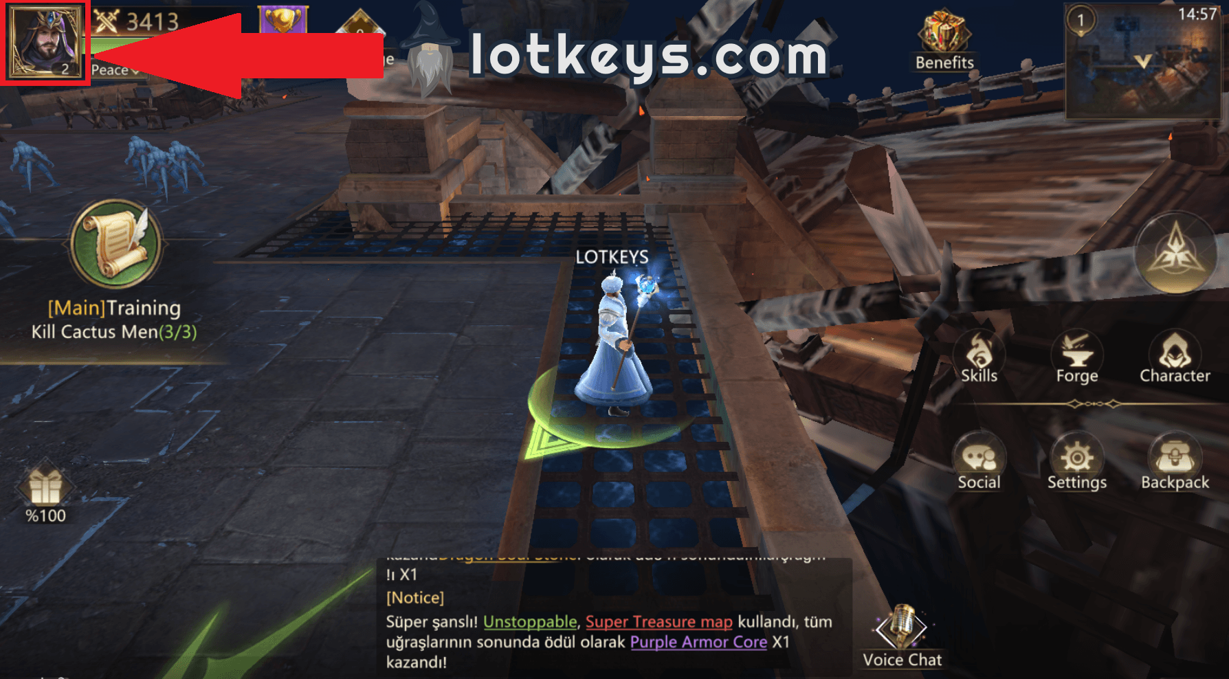 How to recharge Age of Legends: Origin Diamonds