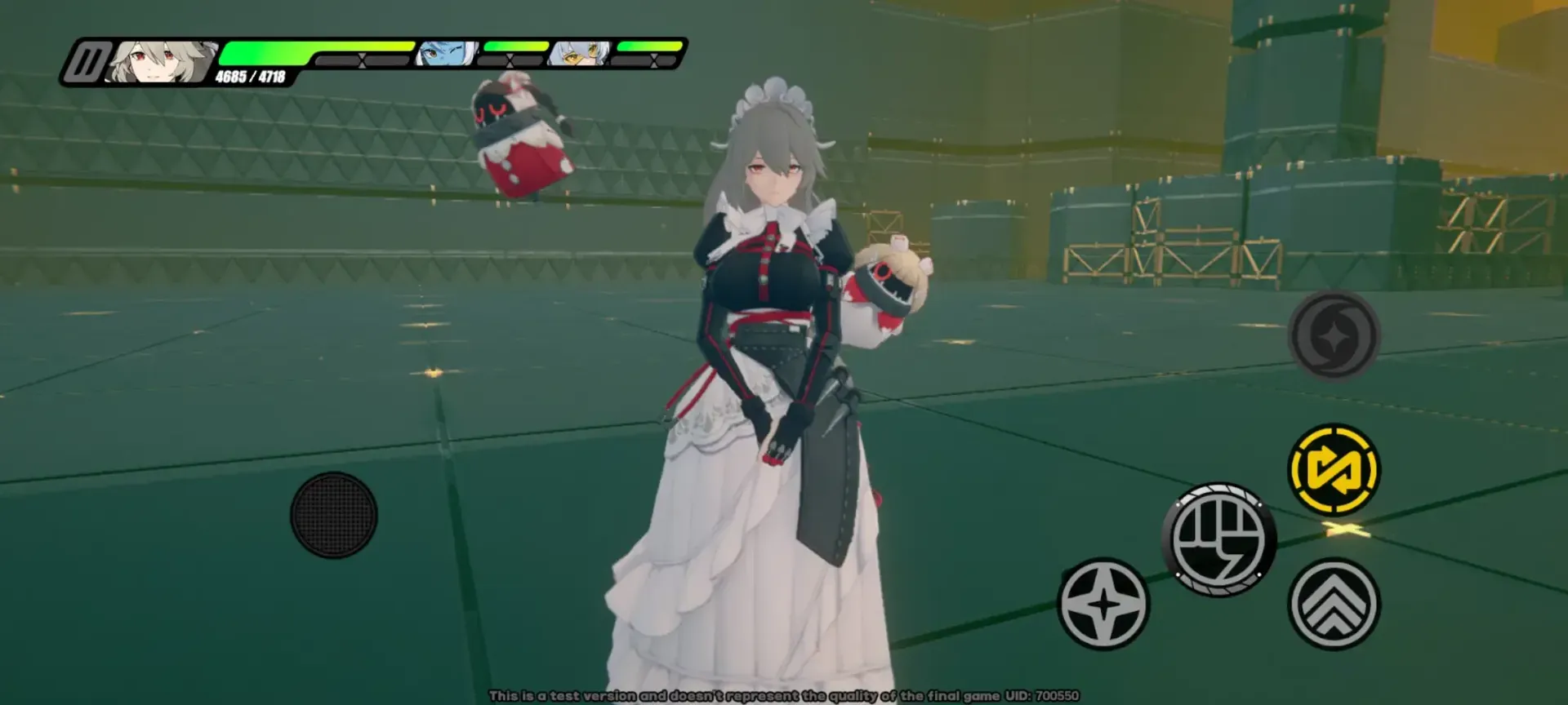 Interface de layout de controle de toque mobile de Zenless Zone Zero mostrando posicionamento otimizado dos botões