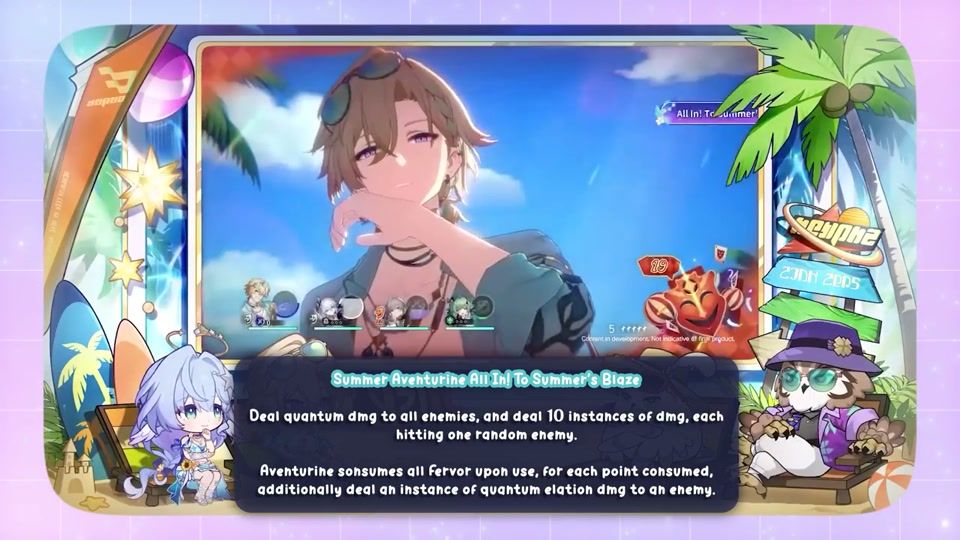Aventurine Waveflair Honkai Star Rail 4.5 panduan cabutan Quantum Elation All In