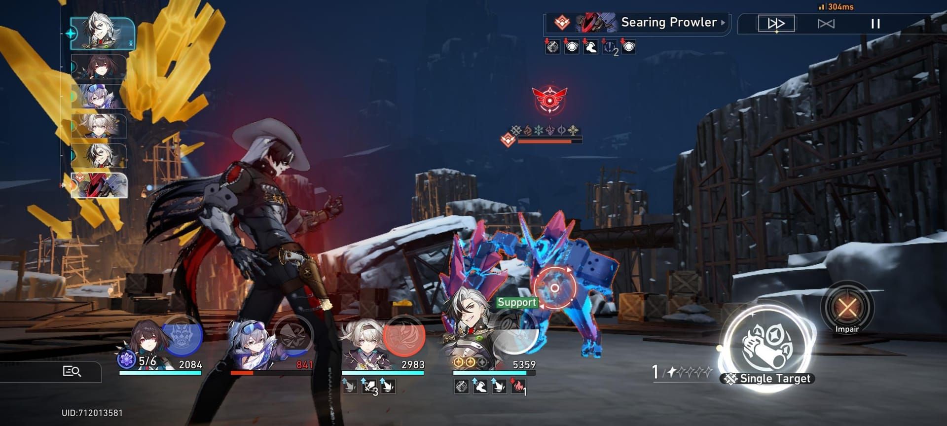 붕괴: 스타레일 쓰레기통 전투 도전의 속성 약점 부여 가이드 이미지