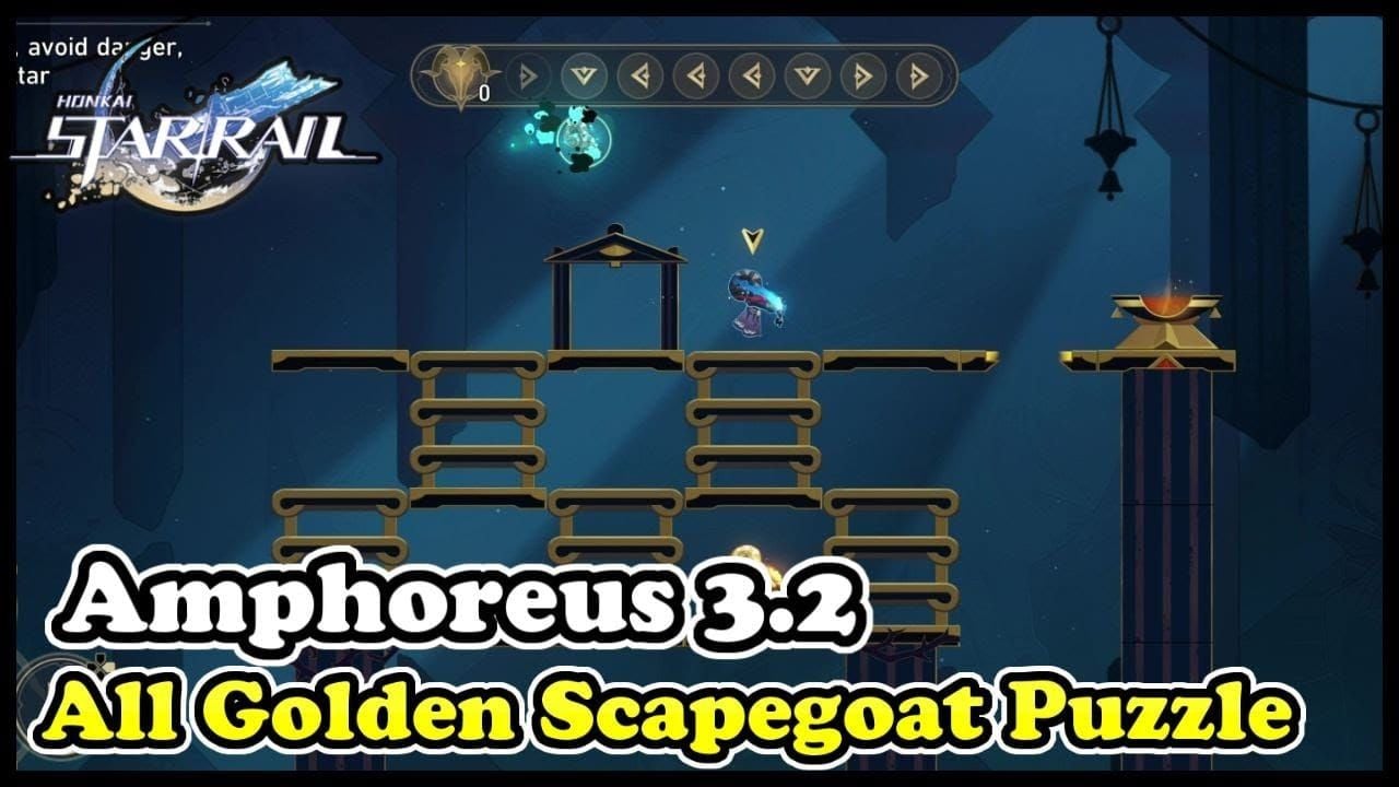 Snímek obrazovky řešení hádanky Zlatého obětního beránka v Honkai: Star Rail v3.7
