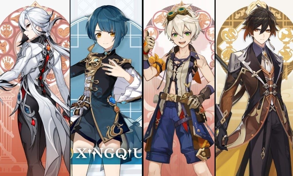 Perbandingan Genshin Impact Arlecchino vs Zhongli untuk keutamaan sepanduk