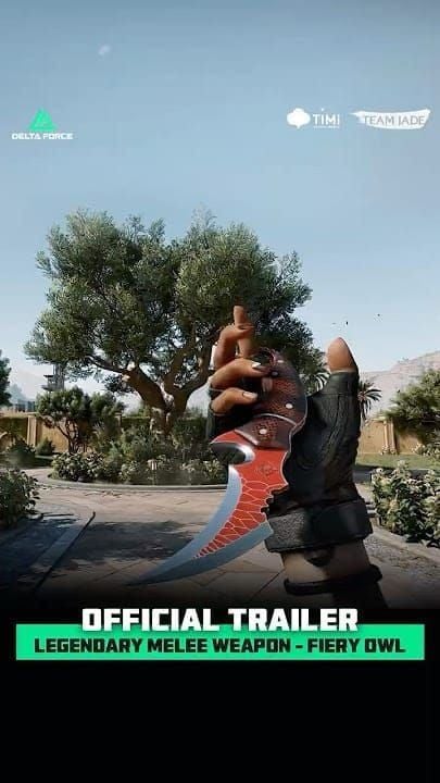 Porównanie broni białej Fiery Owl i skórek broni Precision Machining w Delta Force