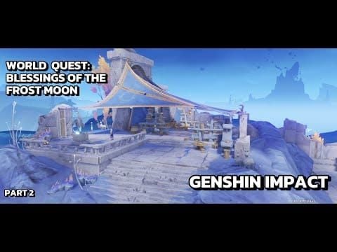 Genshin Impact Frostmond-Geister-Herausforderung am zentralen Schrein mit Mond-Timing-Mechaniken