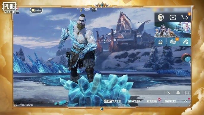 واجهة مهمات حزمة النمو في ببجي موبايل مع الأهداف اليومية والأسبوعية