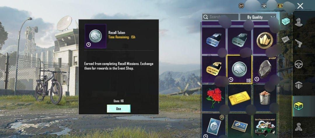 PUBG Mobile solo recall 240s timer screenshot