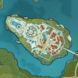 Peta Genshin Impact lokasi Viktor di Mondstadt untuk tugasan Tales of Winter