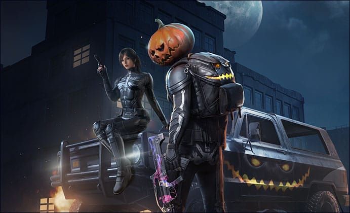 PUBG Mobile Spooky Soirée event reward costumes including Hallowed Severance, Sugarspell Curse, and Aberrant Surgeon sets
