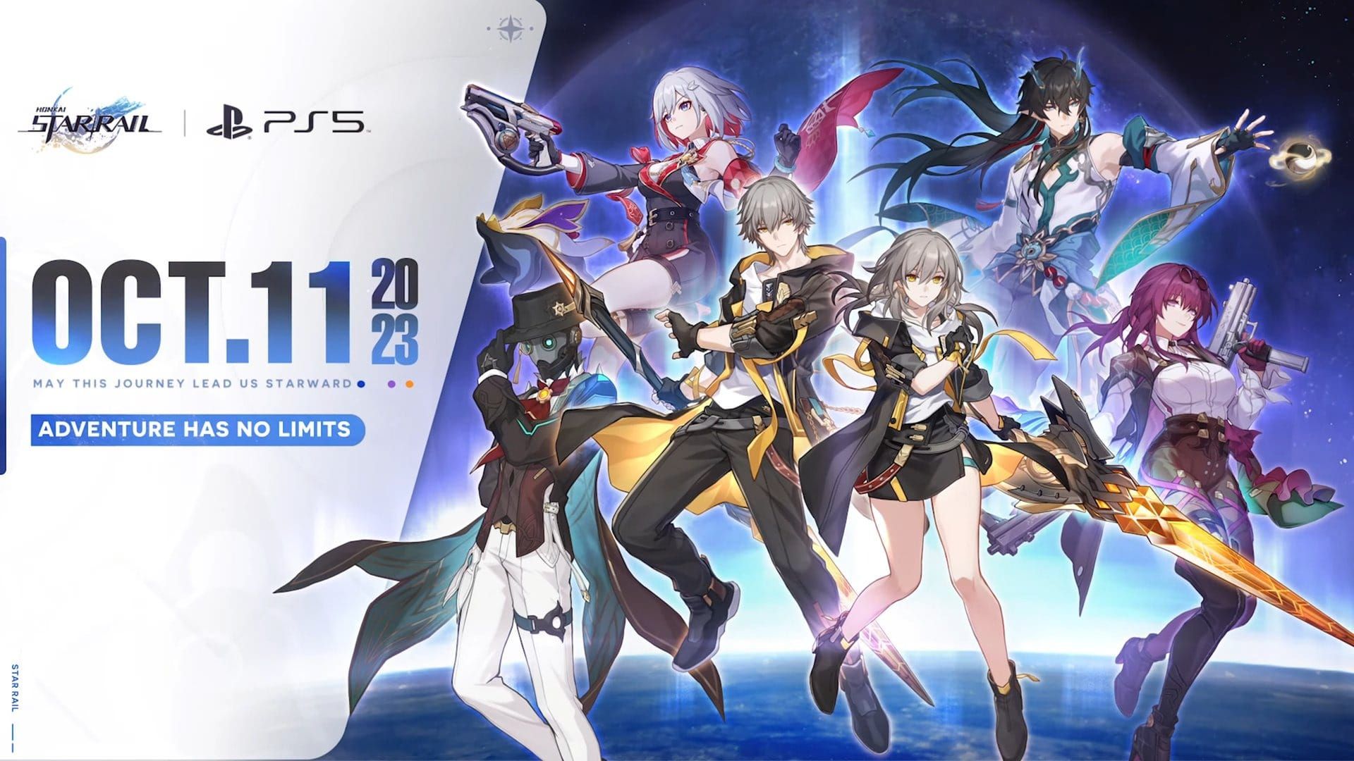 Comparison showing identical Honkai Star Rail progress across PC and PS5 platforms
