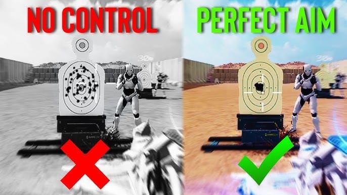 Blood Strike 後坐力控制指南，顯示 P90、Bizon 和 RPK 的彈道規律