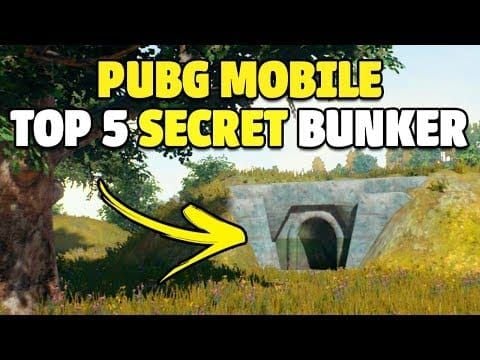 PUBG Mobile underground bunker interior with Level 3 gear and DMR weapon spawns