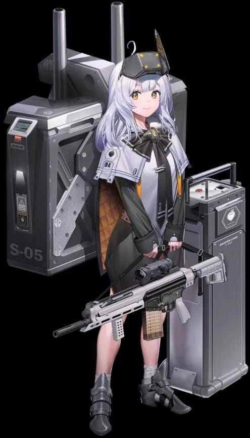 Capture d'écran d'équipement montrant les cubes de Résilience, Bastion et Destruction (Perforation) sur Snow White Heavy Arms dans Goddess of Victory: NIKKE