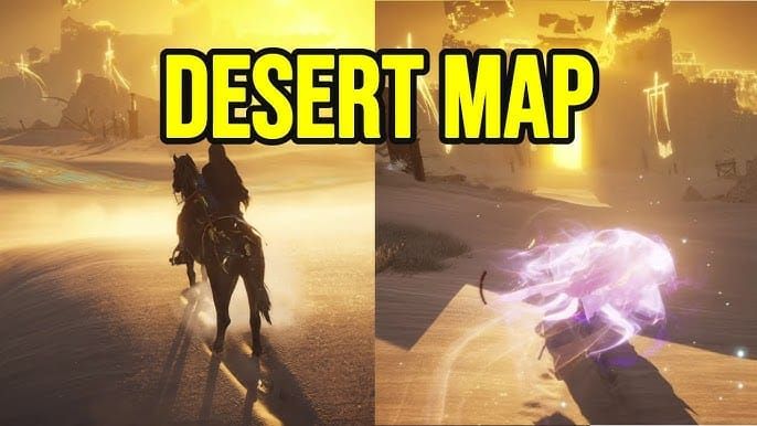 Where Winds Meet map showing Sandstorm Tavern location in Liang Desert