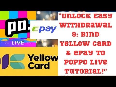 Poppo Live 提款介面顯示 EPay 支付選項和處理時間詳細資訊