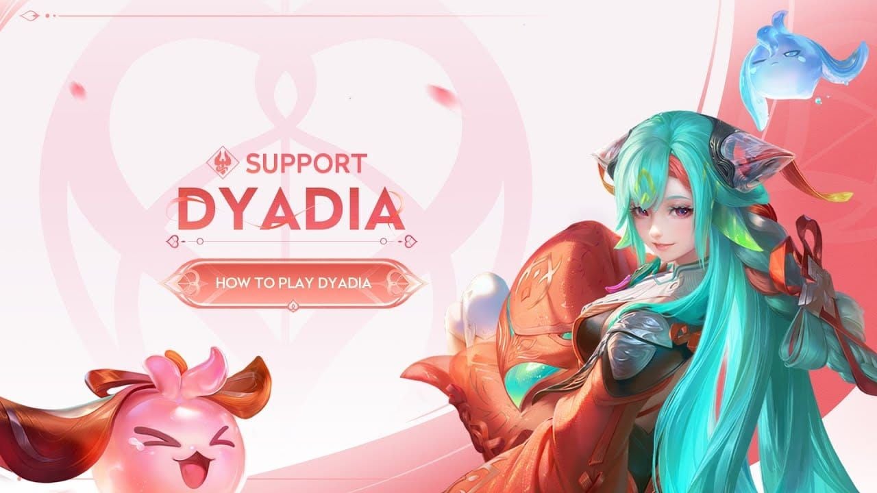 Visual guide demonstrating Dyadia"s Fated Bond modification sequence in Honor of Kings