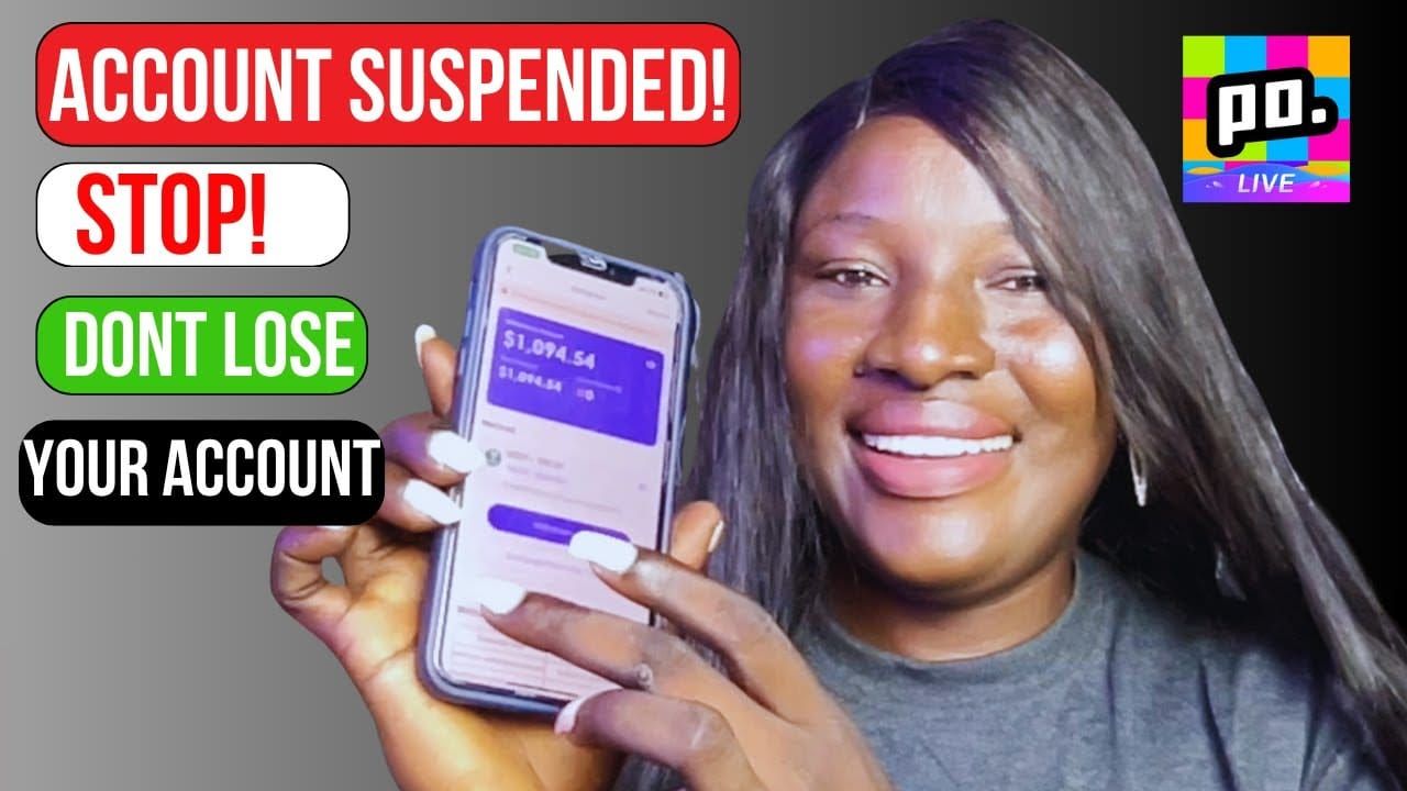 Poppo Live 帳號停權畫面截圖與限制說明